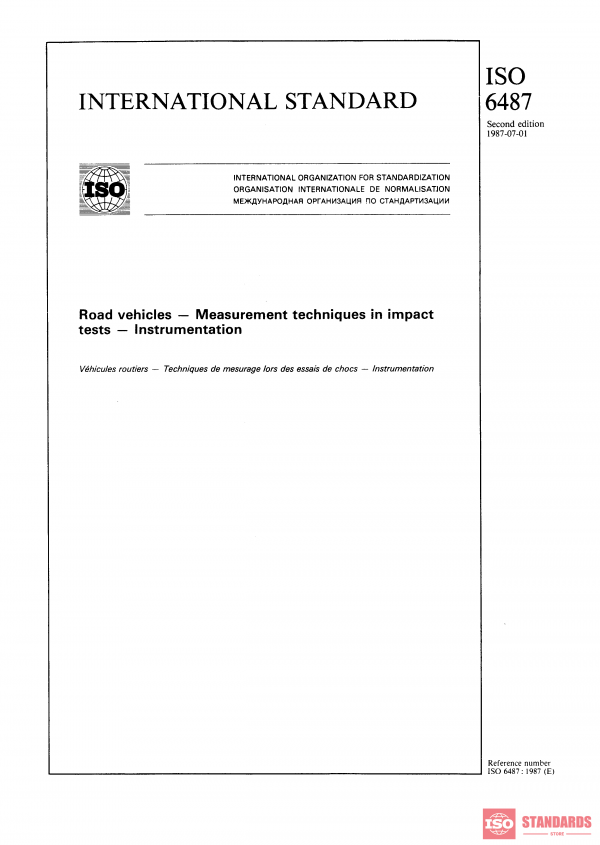 ISO 6487:1987 PDF