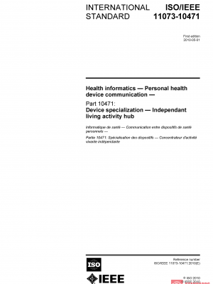 ISO/IEEE 11073-10471:2010 PDF