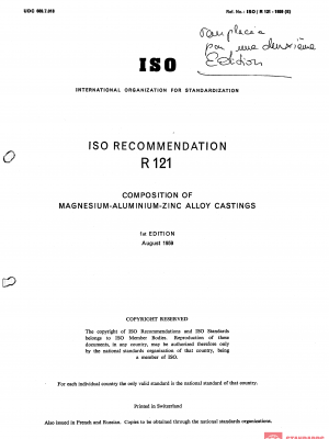 ISO/R 121:1959 PDF