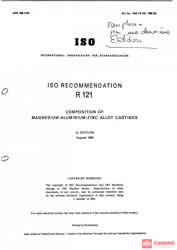 ISO/R 121:1959 PDF