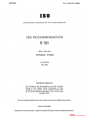 ISO/R 721:1968 PDF