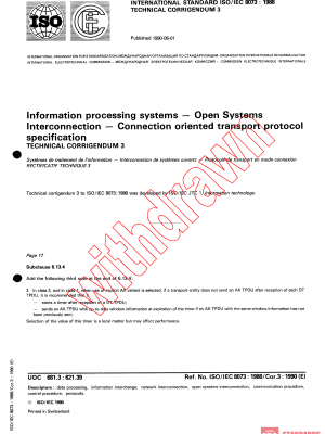 ISO/IEC 8073:1988/COR3:1990 PDF