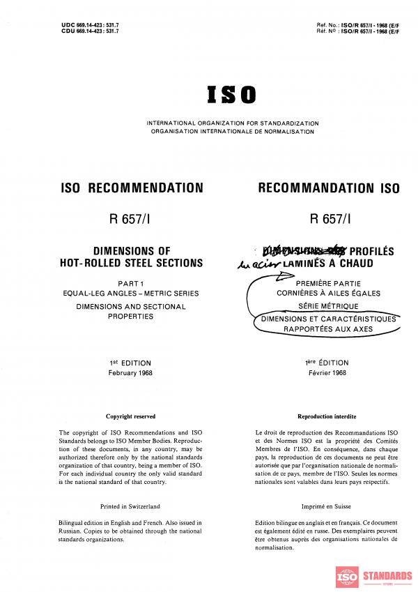 ISO/R 657-1:1968 PDF