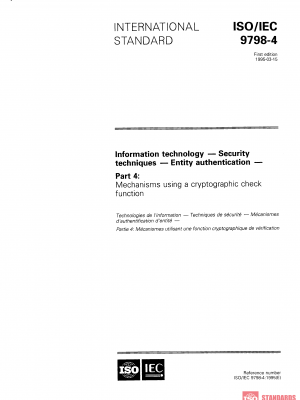 ISO/IEC 9798-4:1995 PDF