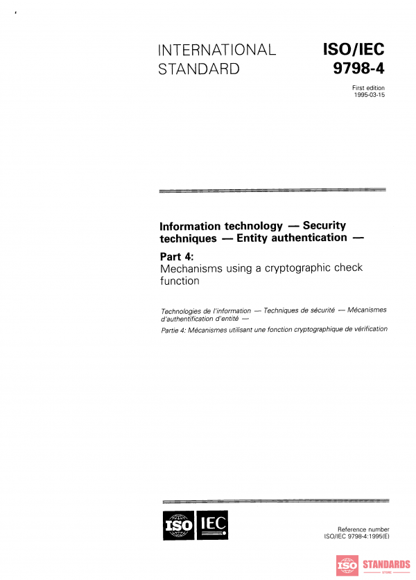 ISO/IEC 9798-4:1995 PDF