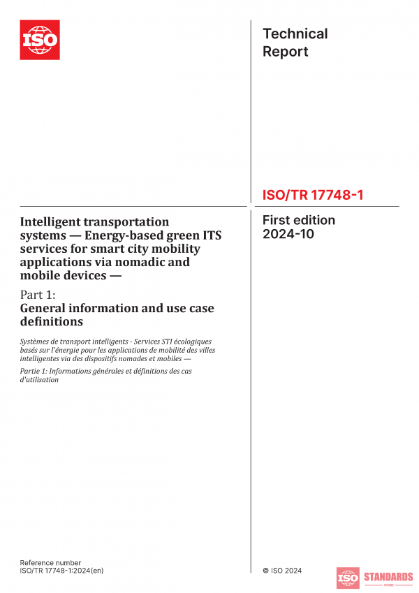 ISO/TR 17748-1:2024 PDF