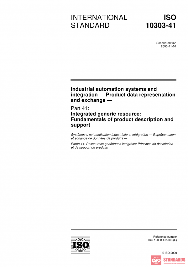 ISO 10303-41:2000 PDF