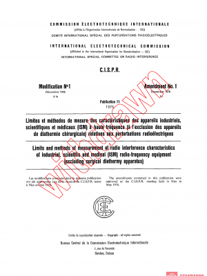 CISPR 11:1975/AMD1:1976 PDF