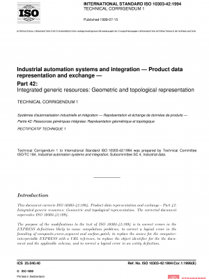 ISO 10303-42:1994/Cor 1:1999 PDF