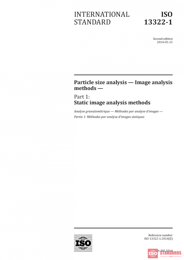 ISO 13322-1:2014 PDF