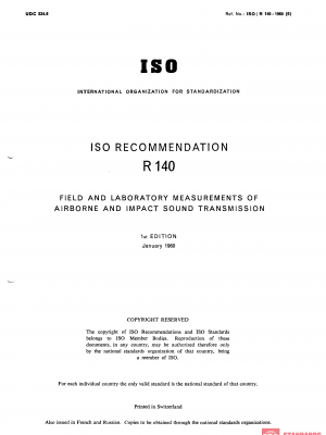 ISO/R 140:1960 PDF