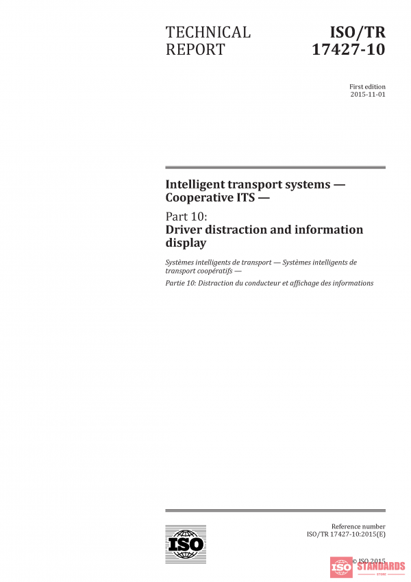 ISO/TR 17427-10:2015 PDF