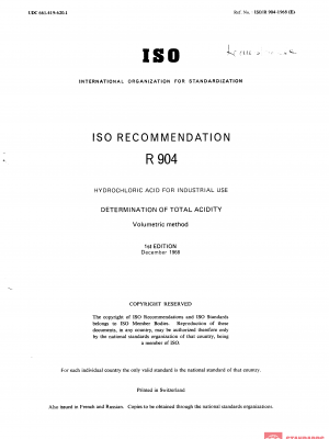 ISO/R 904:1968 PDF