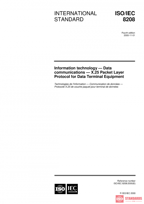 ISO/IEC 8208:2000 PDF