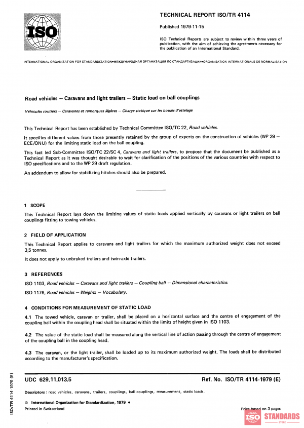 ISO/TR 4114:1979 PDF