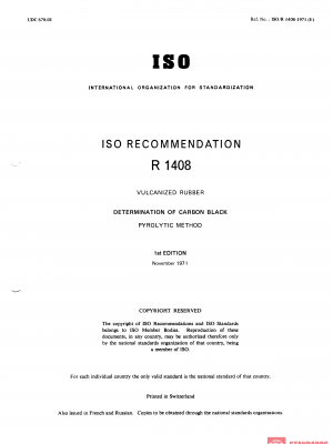 ISO/R 1408:1971 PDF