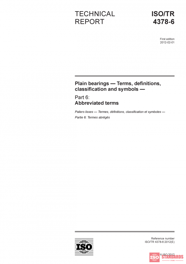 ISO/TR 4378-6:2012 PDF