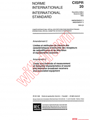 CISPR 20:1990/AMD2:1993 PDF