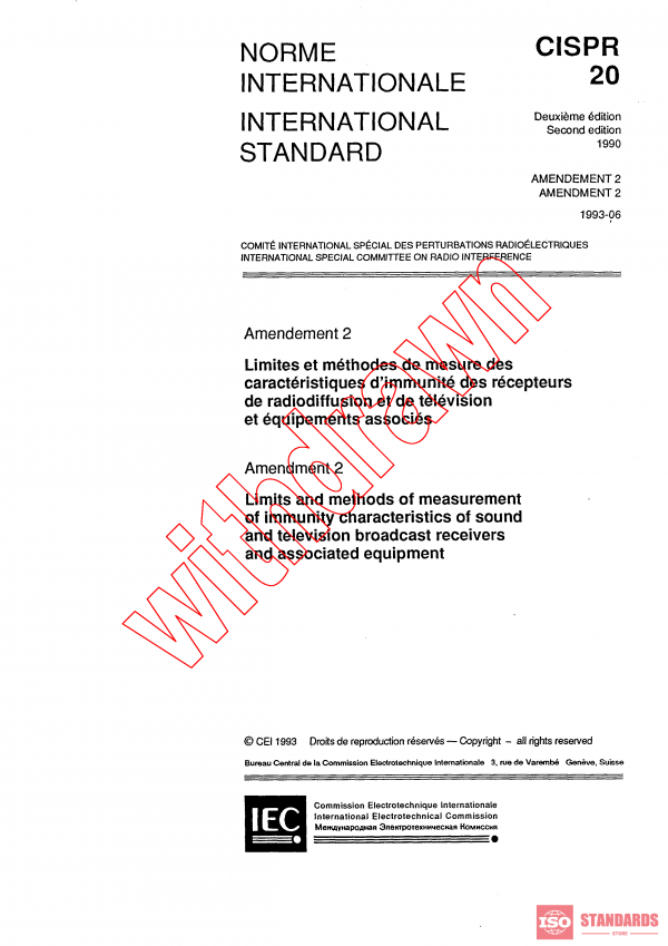 CISPR 20:1990/AMD2:1993 PDF
