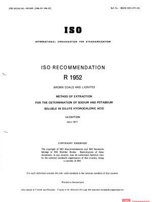 ISO/R 1952:1971 PDF