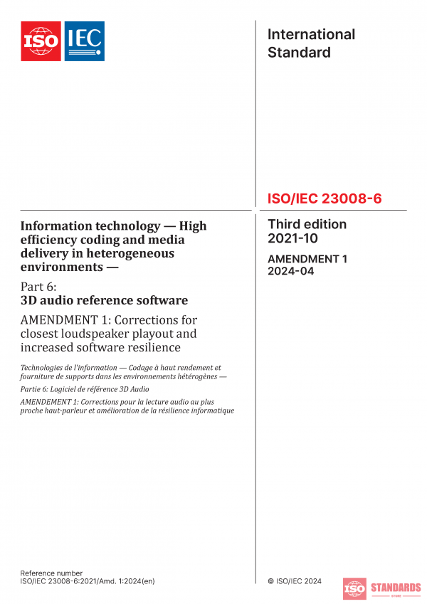 ISO/IEC 23008-6:2021/Amd 1:2024 PDF