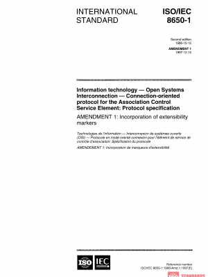 ISO/IEC 8650-1:1996/Amd 1:1997 PDF
