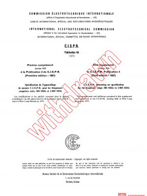 CISPR 4:1967/AMD1:1975 PDF