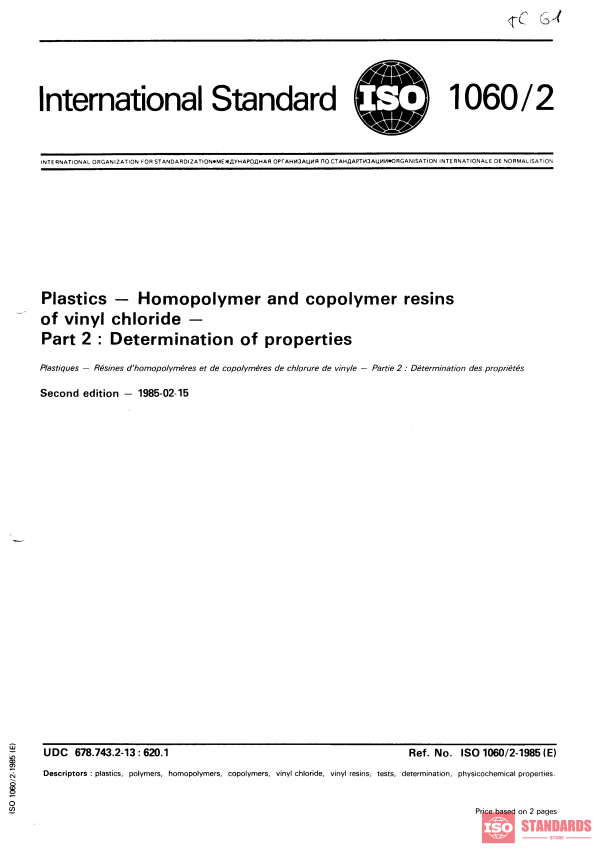 ISO 1060-2:1985 PDF