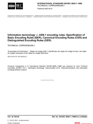 ISO/IEC 8825-1:1998/Cor 2:2002 PDF