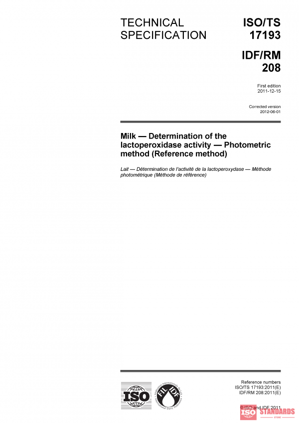 ISO/TS 17193:2011 PDF