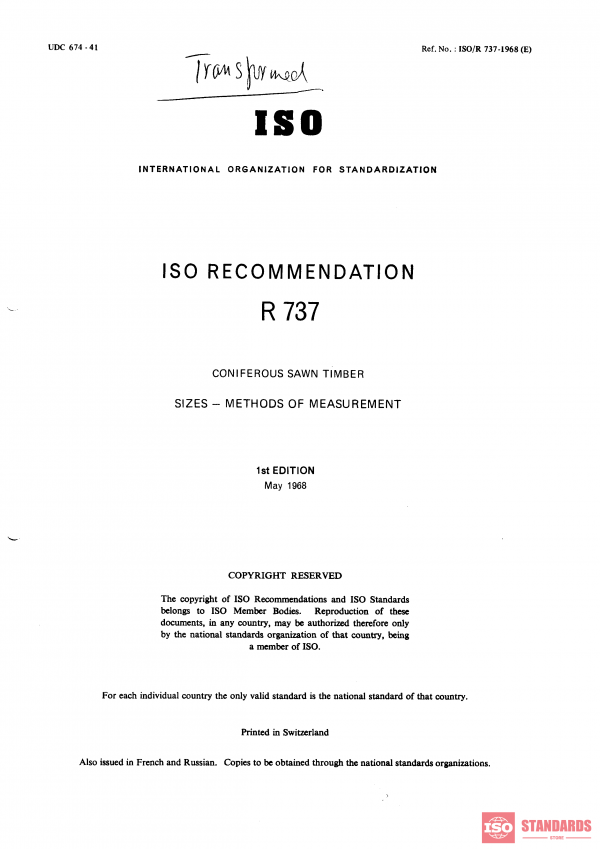 ISO/R 737:1968 PDF