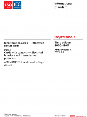 ISO/IEC 7816-3:2006/AMD1:2025 PDF