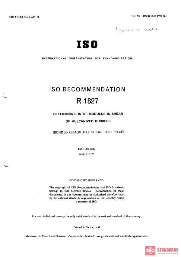 ISO/R 1827:1971 PDF