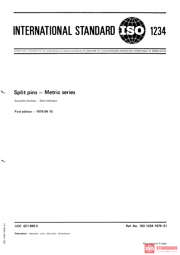 ISO 1234:1976 PDF
