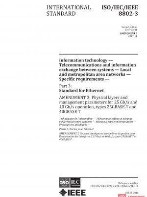 ISO/IEC/IEEE 8802-3:2017/Amd 3:2017 PDF