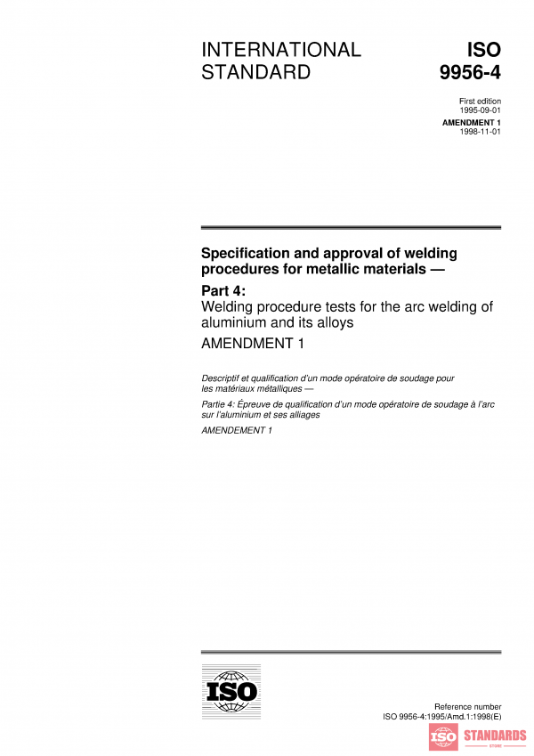 ISO 9956-4:1995/Amd 1:1998 PDF