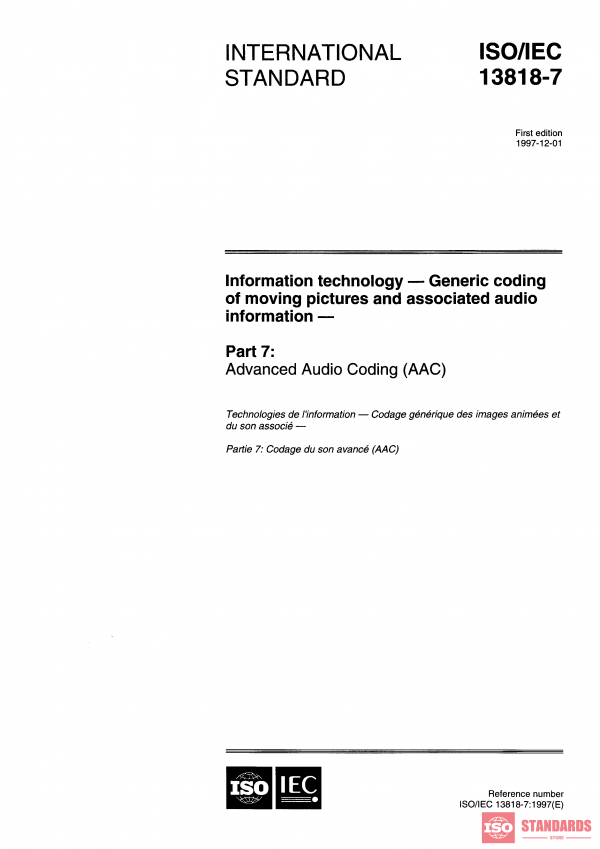 ISO/IEC 13818-7:1997 PDF