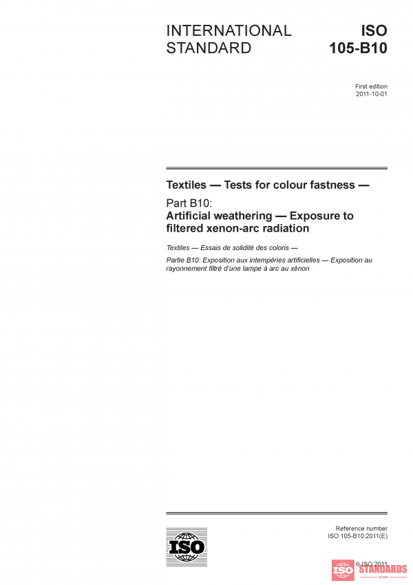 ISO 105-B10:2011 PDF