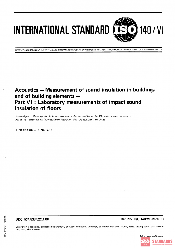 ISO 140-6:1978 PDF
