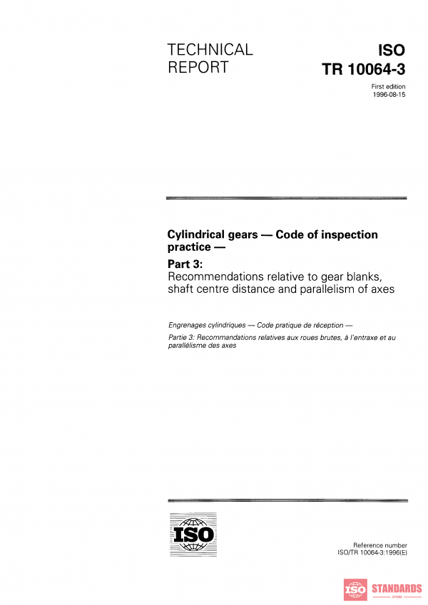 ISO/TR 10064-3:1996 PDF