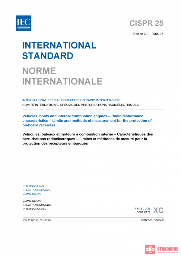 CISPR 25 ed 3.0:2008 PDF
