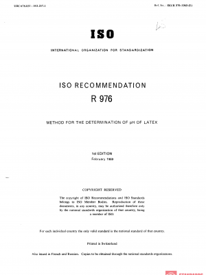 ISO/R 976:1969 PDF