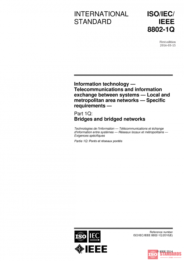 ISO/IEC/IEEE 8802-1Q:2016 PDF