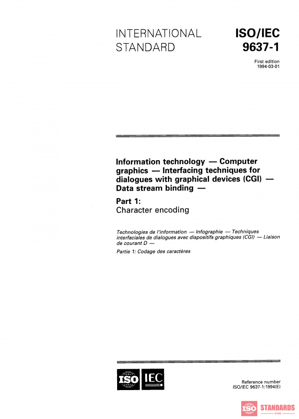 ISO/IEC 9637-1:1994 PDF