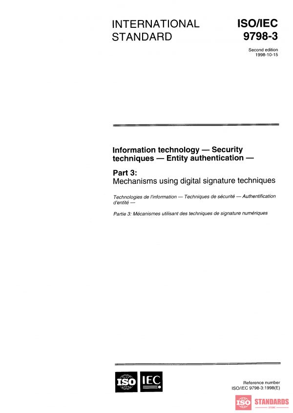 ISO/IEC 9798-3:1998 PDF