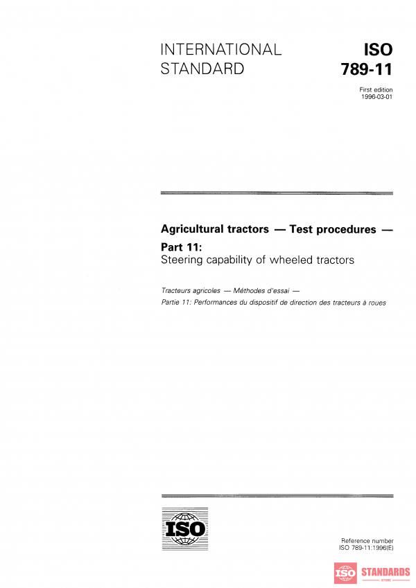 ISO 789-11:1996 PDF