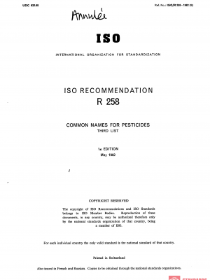 ISO/R 258:1962 PDF