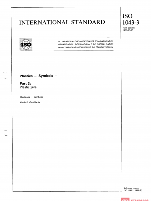 ISO 1043-3:1988 PDF