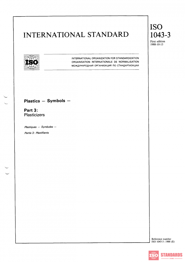 ISO 1043-3:1988 PDF