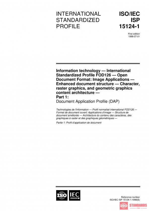 ISO/IEC ISP 15124-1:1998 PDF